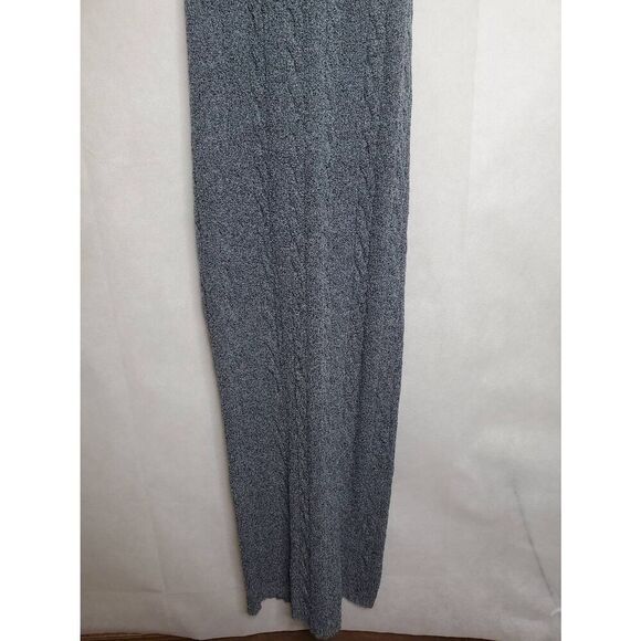 Rumored Lakeville Cable Knit Scoop Neck Racerback Maxi Dress in Smoke Heather - Picture 5 of 9